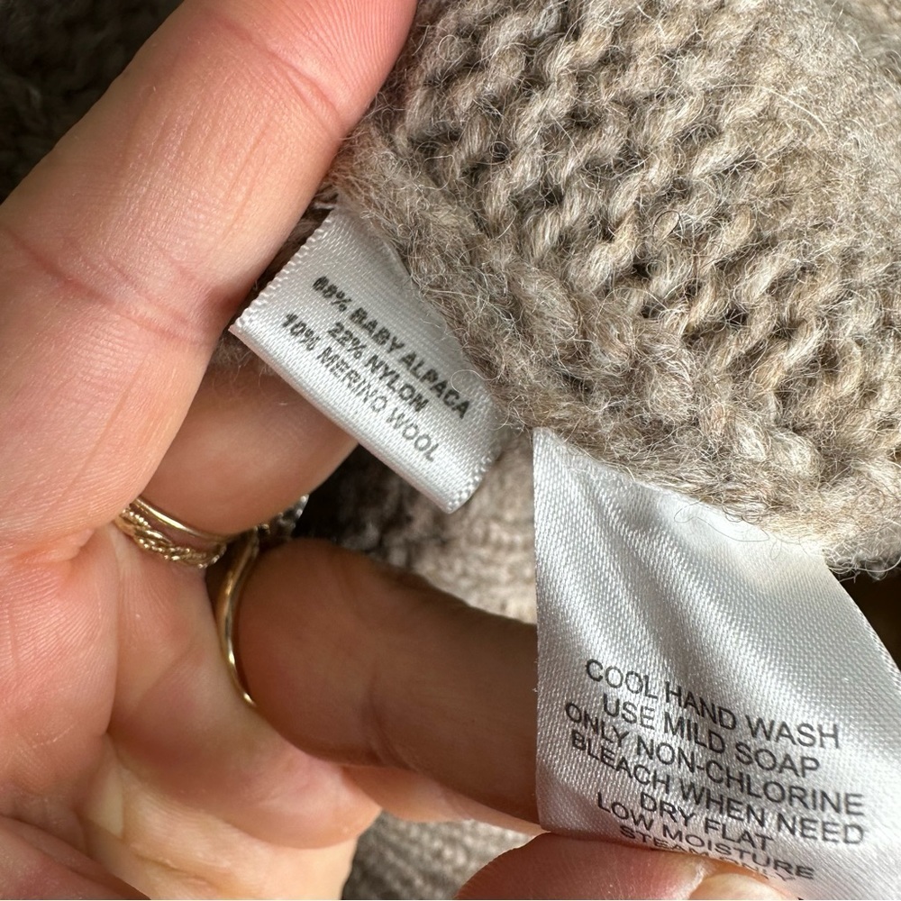 Christopher Fischer Alpaca Cashmere Full Zip Asymmetrical Sweater Cardigan - Picture 6 of 9